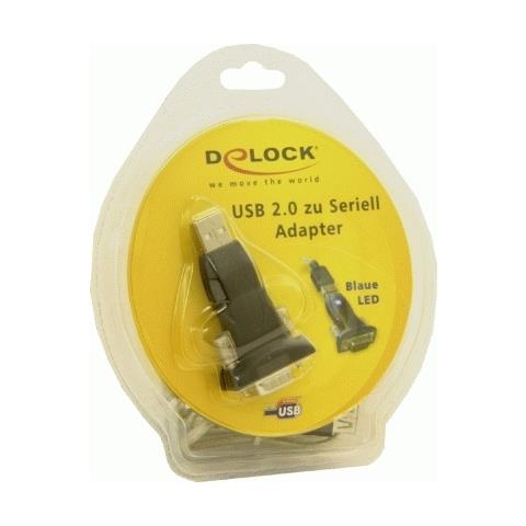 USB 2.0 to Serial Adapter USB A RS-232 Nero cavo di interfaccia e adattatore - Foto 1